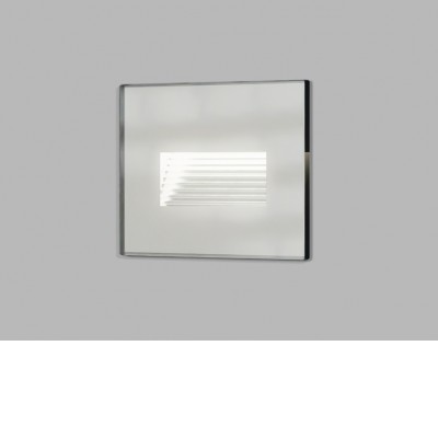 HORNIE RC 5W CCT Vestavné venkovní svítidlo do stěny, těleso hliník a sklo, povrch bílá, LED 5W, 300lm, přepínatelná.CCT teplota teplá 3000K/neutrální4000K,/denní 6000K, 230V, IP44, rozměry 105x81x48mm, svítí dolů