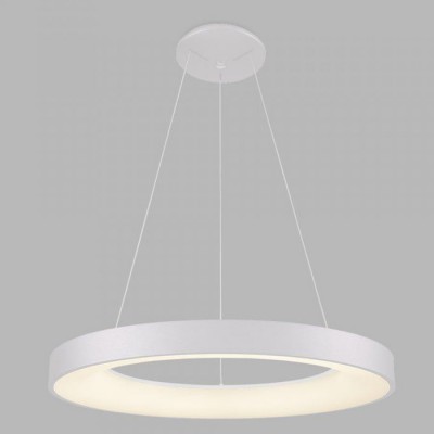 LEGNICA S Závěsné svítidlo, těleso hliník, povrch bílá, dif plast opál, LED 80W, 5600lm, TW Tunnabel white CCT teplá 3000K/neutr 4000K, stmív. ZigBee, 230V, IP20, d=980mm, h=35mm, vč záv lanka h=2500mm