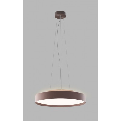 TOMAN HL 65W CCT Zigbee Závěsné svítidlo, hliník, kávová, LED 65W, 4875lm, TW nast. teplota CCT teplá 3000K-neutr 4000K, stmív. Zigbee, 230V, IP20, tř.1, rozměry d=600mm, vč závěs lanka l=2500mm lze zkr, svítí nahoru/dolů