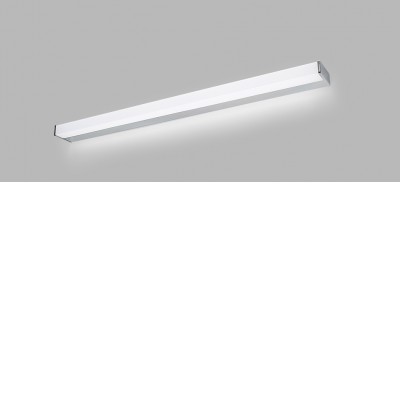 HORLE 12W/18W/24W CCT IP44 Nástěnné svítidlo k zrcadlu, do koupelny, těleso hliník, povrch chrom, dif plast opál, LED 12W/18W/24W, CCT přepín. teplota  teplá 3000K-neutrální 4000K, Ra90, 230V, zvýš. krytí IP44, tř. 1, rozměry dle typu.