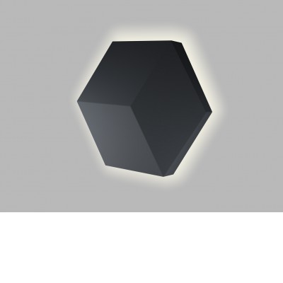 ALMELO 5W CCT Nástěnné svítidlo, nepřímé svícení, plast, bílá/černá, dif plast opál, LED 5W, 425lm, TW dle typu, přepín CCT teplá 2700K/3300K/neutr. 4000K, dle provedení stmívání, Ra90, 230V, IP20, rozměry 200x175x51mm.