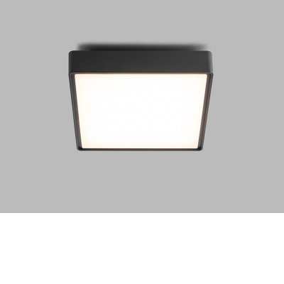 MIELER LED 16W DALI-PUSH/Zigbee Stropní svítidlo, plast černá, difuzor plast opál, LED 16W, 1280lm, CCT přepín teplota teplá 3000K/ neutrální 4000K/ denní 6500K, stmív. DALI-PUSH/Zigbee, 230V, IP65, tř.2, 296x296x78mm