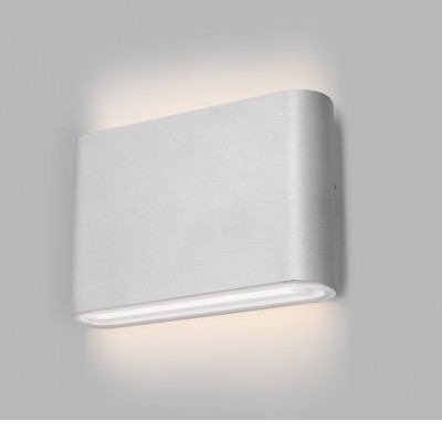 TUBLE 2x5W, CCT IP65 Nástěnné venkovní svítidlo, základna hliník, povrch bílá, difuzor plast opál, LED 2x5W, 2x565lm, přepín CCT teplota teplá 3000K-denní 5700K, Ra90, 230V, IP65, 175x90x30,5mm, svítí nahoru/dolů.