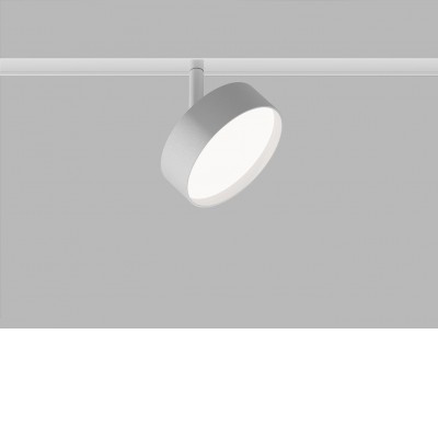 STEIN 12W DALI Svítidlo do magnetického systému, nast. směr svícení, těleso kov, povrch bílá, difuzor plast opál, LED 12W, 1000lm, teplá 3000K, stmív. DALI, 48V, IP20, rozměry d=113mm, h=90mm