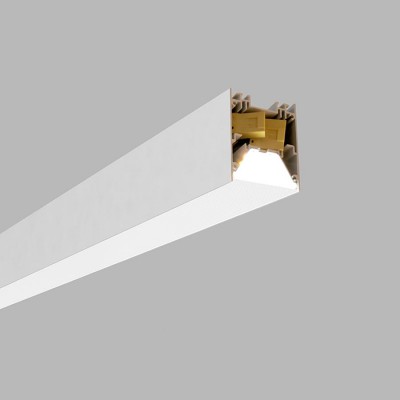 KELONO 37-49W CCT Stropní přisazené lineární svítidlo, hliník, bílá, dif plast opál, LED 37-49W, 5180-6860lm, přepín CCT teplá 3000K-neutrální 4000K, Ra90, 230V, IP20, rozměry 85x65mm, l=1500mm.