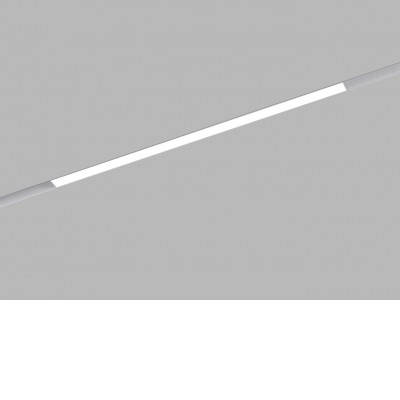 RORY 24W TW CCT DALI Svítidlo do magnetického systému, těleso kov, bílá, difuzor plast opál, LED 24W, 1944lm, TW nast. teplota CCT teplá 3000K-neutrální 4000K, stmív. DALI, vyzař. úhel 110°, 48V, IP20, 601x44x22mm