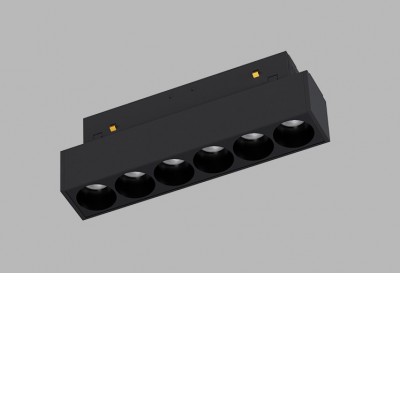 STAK 6W TW CCT DALI Svítidlo do magnetnetického systému, kov, černá, LED 6W, 534lm, TW nast. CCT teplota teplá 2700K-denní 6500K, vyzař. úhel 38°, 48V, IP20, rozměry 205x44x22mm