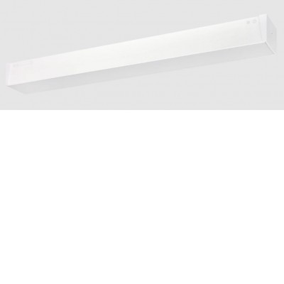 MIHES 40W Přisazené/závěsné svítidlo, těleso plast bílá, LED 40W, 5200lm, neutrální 4000K, vyzař. úhel 120°x120°, Ra80, 230V, IP20, tř.1, rozměry 1158x52x70mm.