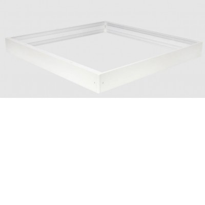MR123 - Rám pro LED panel 600x600x62 Montážní rám pro stropní montáž LED panelu, materiál kov, povrch bílá, rozměry 600x600x62mm, DIY šroubovací, rozložený