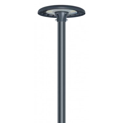 HESN 80-100-120W Veřejné parkové osvětlení, hliník, šedá, přepín. LED 80-100-120W, 8000-14400lm, přepín CCT teplá 3000K/neutr 4000K/denní 5000K, Ra80, ULOR 2,3%, 230V, IP65, tř.1, d=382mm, h=117mm, na stožár d=60mm