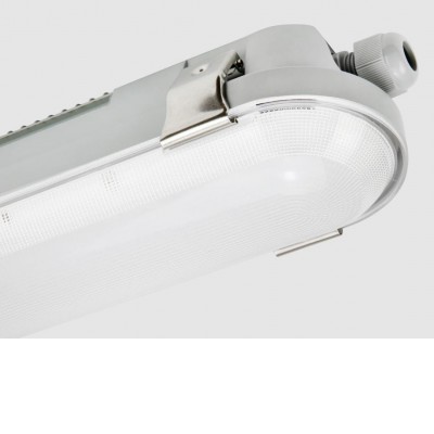 ZIERIK HF Průmyslové, prachotěsné svítidlo, HF senzor pohybu, čas 5s-10min., plast šedá, dif plast, LED 40W/nast. výkon 10-40W/25-55W/60-80W, neutr 4000K/přepín CCT teplá 3000K/neutr. 4000K/denní 5000K, 230V, IP66, tř.1