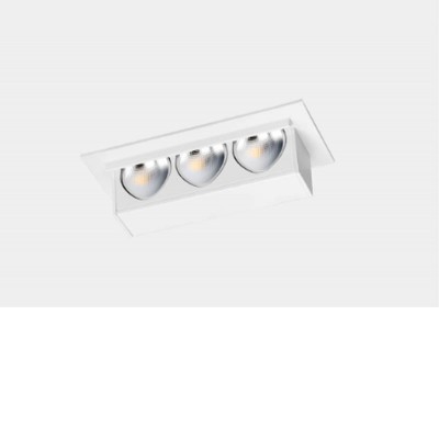 UNCUS LED 3W Stropní podhledové svítidlo, základna hliník, povrch bílá, LED 3W, 276lm, neutrální 4000K, Ra92, WALLWASHER, 230V, IP23, tř.3, rozměry 76x49x16mm.