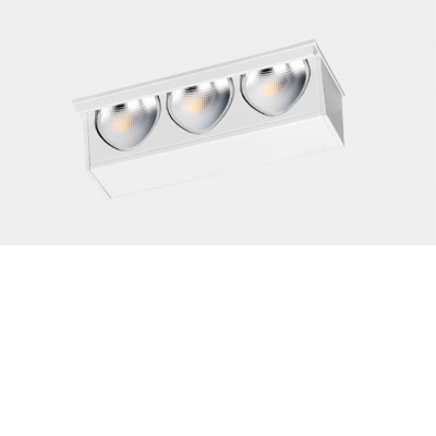 UNCUS FL, LED 3W Stropní podhledové svítidlo, bezrámečkové, základna hliník, povrch bílá, LED 3W, 230lm, teplá 3000K, Ra92, WALLWASHER, 230V, IP23, tř.3, rozměry 75x58x16mm.