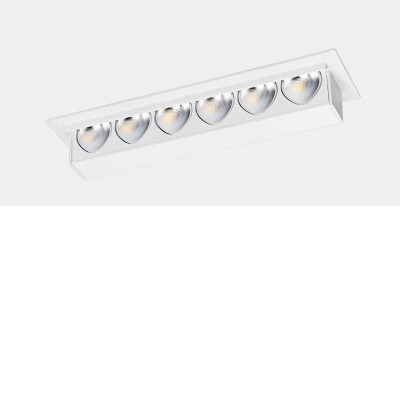 UNCUS LED 6W Stropní podhledové svítidlo, základna hliník, povrch bílá, LED 6W, 468lm, teplá 3000K, Ra92, WALLWASHER, 230V, IP23, tř.3, rozměry 143x49x16mm.