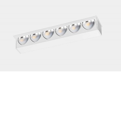 UNCUS FL, LED 6W Stropní podhledové svítidlo, bezrámečkové, základna hliník, povrch bílá, LED 6W, 468lm, teplá 3000K, Ra92, WALLWASHER, 230V, IP23, tř.3, rozměry 143x58x16mm.