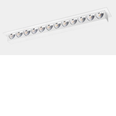 UNCUS LED 12W Stropní podhledové svítidlo, základna hliník, povrch bílá, LED 12W, 1123lm, neutrální 4000K, Ra92, WALLWASHER, 230V, IP23, tř.3, rozměry 276x49x16mm.