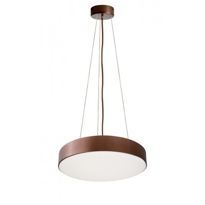 LAVO SU 65W CCT Závěsné svítidlo, hliník kávová, dif plast opál, LED 65W, přepín. CCT teplá 3000K-neutrální 4000K, stmív TRIAC, Ra80, 230V, IP20, rozměry d=600mm, vč závěs lanka až l=3000mm, svítí nahoru/dolů