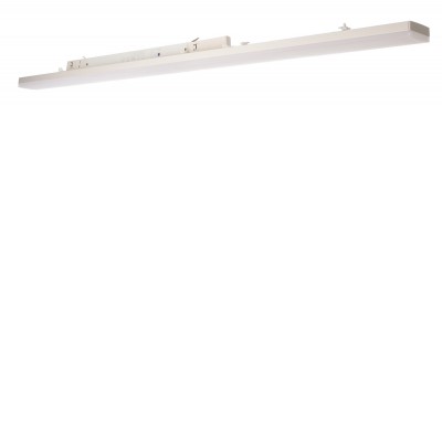 CORLO 28W-40W DALI CCT Svítidlo do 3F lišty, těleso hliník, povrch bílá, difuzor plast opál, nastavitelné LED 28W-40W, nast. CCT teplá 3000K-neutrální 4000K, stmív DALI, Ra80, 230V, IP20, rozměry 1196x58x61mm.