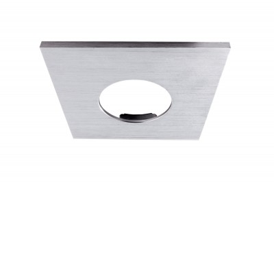 MAK SQ rámeček Dekorativní čtvercový rámeček, pro vestavné bodové svítidlo, materiál hliník, povrch broušený, rozměry 83x83mm.