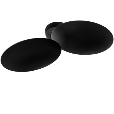 ALFI LED 2x17W Stropní/nástěnné svítidlo, nastavitelný sklon svícení, materiál kov, povrch černá, LED 2x17W, teplá 3000K, 3500lm, stmívatelné TRIAC, 230V, IP20, rozměry 375x115mm