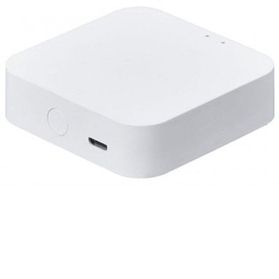 GW TUYA, WiFi, Bluetooth Brána, gateway, bridge pro smart systém Tuya, WiFi 2.4GHz, Bluetooth, pro komunikaci čidel a spotřebičů a Google Assistant, Alexa, napájení microUSB, IP20, rozměry 60x60x16mm.