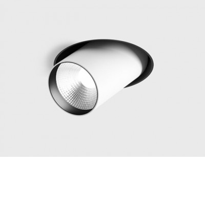 ALEST BI 12W 50° bezrámečkové Stropní, podhledové, bodové svítidlo, bezrámečkové, výklopné, nast. směr svícení, těleso hliník, povrch bílá, LED 12W, 1210lm, neutrální 4000K, vyzař. úhel 50°, Ra90, 230V, IP20, rozměry d=98mm.