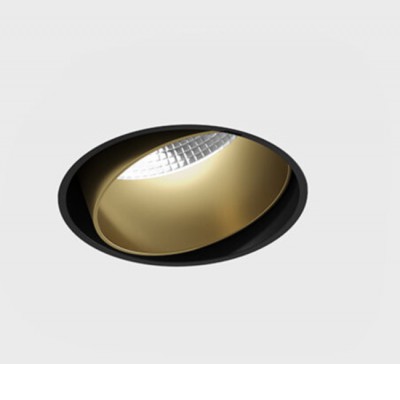 ALEST BI 11W 50° Stropní, podhledové, bodové svítidlo, bezrámečkové, výklopné, těleso hliník, povrch bílá/černá/černá a mosaz/černá a modročerná, LED 11W, 1210lm, teplá 3000K/neutrální 4000K, vyzař. úhel 50°, 230V, IP20, rozměry d=60mm.