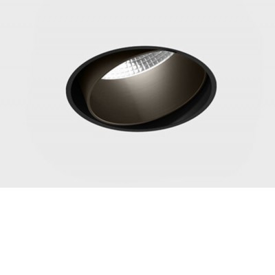 ALEST BI 11W 50° Stropní, podhledové, bodové svítidlo, bezrámečkové, výklopné, těleso hliník, povrch černá a modročerná, LED 11W, 1210lm, teplá 3000K, vyzař. úhel 50°, 230V, IP20, rozměry d=60mm.