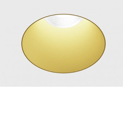 BLANKET BI R 6,3W IP44 Stropní, podhledové, bodové svítidlo, bezrámečkové, hliník, komínek mosaz, LED 6,3W, 640lm, teplá 2700K, vyzař. úhel 55°, Ra90, 230V, IP44, rozměry d=50mm, h=57mm.