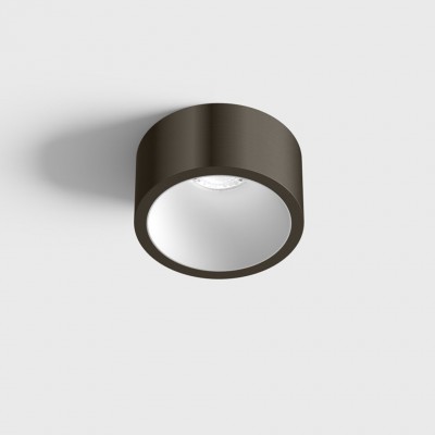 BLANKET BI 6,3W IP44 Stropní, podhledové, bodové svítidlo, plast, povrch vnější modročerná, vnitřní bílá, LED 6,3W, 640lm, teplá 2700K, vyzař. úhel 55°, Ra90, 230V, IP44, rozměry d=55mm, h=58mm.