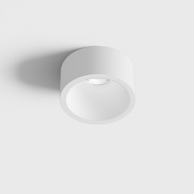 BLANKET BI 6,3W IP44 Stropní, podhledové, bodové svítidlo, plast, povrch bílá, LED 6,3W, 640lm, teplá 2700K, vyzař. úhel 55°, Ra90, 230V, IP44, rozměry d=55mm, h=58mm.