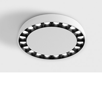 BILZEN PL 15W Stropní přisazené bodové svítidlo, těleso hliník, povrch bílá, LED 15W, 1800lm, neutrální 4000K, vyzař. úhel 36°, Ra90, 230V, IP20, rozměry d=190mm, h=30mm.