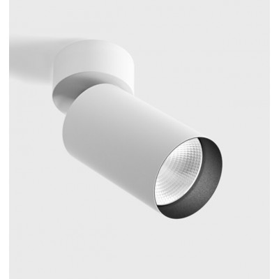 ALEST PL 9W 6° Stropní přisazené bodové svítidlo, nast. směr svícení, těleso hliník, povrch bílá, LED 9W, 750lm, teplá 3000K, vyzař. úhel 6°, Ra90, 230V, IP20, rozměry d=52mm, h=140mm.