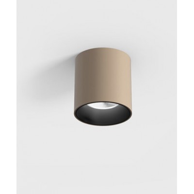 ARSCHO PL R 8W Stropní přisazené bodové svítidlo, těleso hliník, povrch béžová, LED 8W, 620lm, neutrální 4000K, vyzař. úhel 50°, UGR<19, Ra90, 230V, IP20, rozměry d=52mm, h=66mm.