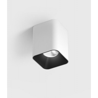 ARSCHO PL SQ 8W Stropní přisazené bodové svítidlo, těleso hliník, povrch bílá, LED 8W, 620lm, neutrální 4000K, vyzař. úhel 50°, UGR<19, Ra90, 230V, IP20, rozměry 52x66x52mm.