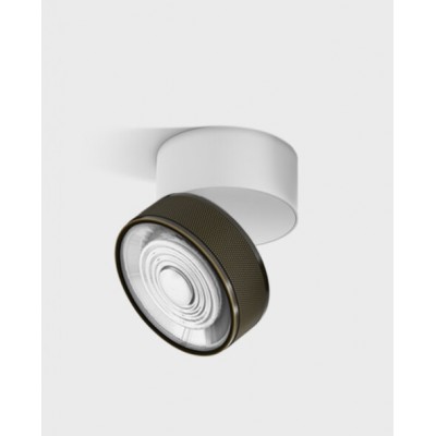 DAME PL W 7W Stropní přisazené bodové svítidlo, výklopné, hliník, povrch bílá/černá/mosaz/bronzová/kávová/měděná/chrom/béžová, LED 7W, 624lm, teplá 3000K/neutrální 4000K, vyzař. úhel 45°, Ra90, 230V, IP20, rozměry d=75mm, h=70mm