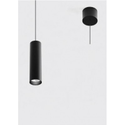 ALEST HL 13W ZOOM 15°-50° Závěsné bodové svítidlo, těleso hliník, povrch bílá/černá, LED 13W, 615lm-1040lm, teplá 3000K/neutrální 4000K, ZOOM nast. vyzař. úhel 15°-50°, 230V, IP20, rozměry d=52mm, h=200mm, vč závěs kabelu l=1500mm, lze zkr.