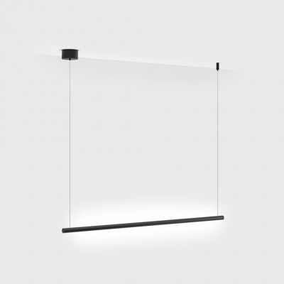 BERY HL 5W 48V Závěsné svítidlo, nast. směr svícení, základna kov, povrch černá, difuzor plast opál, LED 5W, 400lm, teplá 3000K, Ra90, 48V, IP20, tř.1, rozměry d=15mm, l=670mm, závěs lanko.