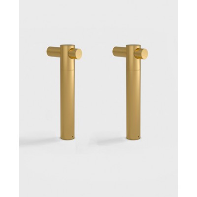 DEINZE úchyt Držák svítidla pro nástěnou montáž, sada 2ks, materiál kov, povrch mosaz, rozměry 80x168mm.