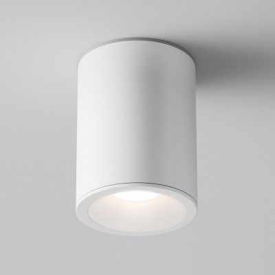 GERITE 1x50W, GU10, IP65 Stropní, přisazené, bodové svítidlo do koupelny, těleso kov, povrch bílá, pro žárovku 1x50W, GU10, 230V, IP65, rozměry d=85mm, h=115mm.