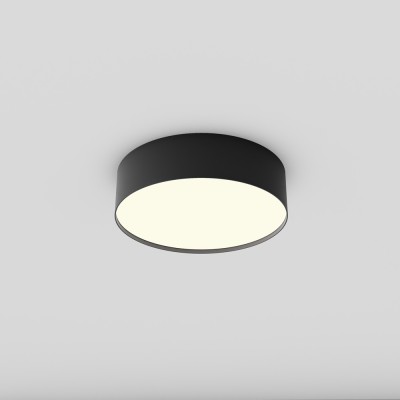 GLORYST 26W Stropní nebo závěsné svítidlo, těleso kov, povrch černá, difuzor plast opál, LED 26W, 2300lm, neutrální 4000K, Ra90, 230V, IP20, tř.2, rozměry d=220mm, h=60mm.