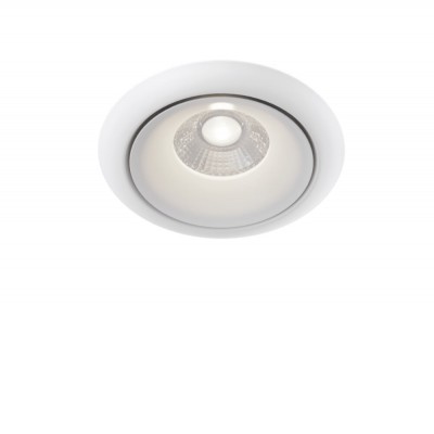 HAEMO BI 12W TRIAC Stropní podhledové bodové svítidlo, těleso kov, povrch bílá, LED 12W, teplá 3000K, 760lm, stmív. TRIAC, Ra90, 230V, IP20, tř.2, rozměry d=98mm, h=75mm.