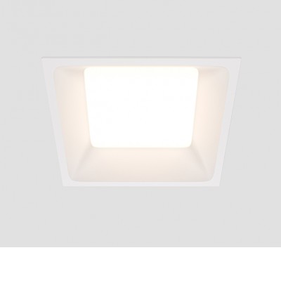 NICOL BI SQ 12W/18W/24W Stropní podhledové bodové svítidlo, těleso kov, povrch bílá, difuzor plast opál, LED 12W/18W/24W, teplá 3000K/neutrální 4000K, 230V, IP20, tř.2, rozměry dle typu.