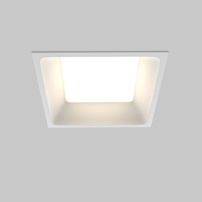 NICOL BI SQ 12W/18W/24W, IP44, CCT Stropní podhledové bodové svítidlo, těleso kov, povrch bílá, difuzor plast opál, LED 12W/18W/24W, nastav. teplota CCT teplá 3000K-denní 6000K, 230V, IP44, tř.2, rozměry dle typu.
