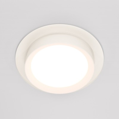 HALTE BI R 1x15W, GX53 Stropní podhledové bodové svítidlo, těleso kov a plast, povrch bílá, pro žárovku 1x15W, GX53, IP20, tř.2, rozměry d=110mm, h=53mm.