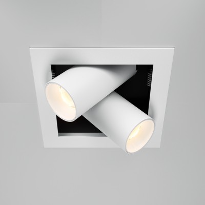 CHIMICU BI 14W Stropní podhledové bodové svítidlo, nastav. směr svícení, těleso hliník, povrch bílá, LED 14W, 1250lm, teplá 3000K, vyzař úhel 24°, 230V, IP20, tř.2, rozměry 112x88mm.