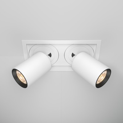 CHIROT BI 20W Stropní podhledové bodové svítidlo, nastav. směr svícení, těleso hliník, povrch bílá, LED 20W, 1450lm, teplá 3000K, vyzař úhel 36°, 230V, IP20, tř.2, rozměry 168x97x88mm.