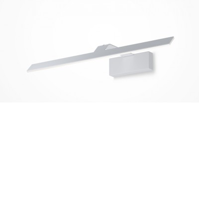 CHORTO WL 12W Nástěnné svítidlo k zrcadlu, nastav. směr svícení, těleso kov, povrch bílá, difuzor plast opál, LED 12W, 800lm, neutrální 4000K, Ra80, 230V, IP20, rozměry 520x55x220mm.