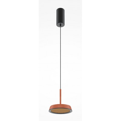CHRONICA HL II 15W Závěsné svítidlo, těleso hliník, povrch hliněná, difuzor s detailem medové plástve,  LED 15W, 650lm, teplá 3000K, Ra80, 230V, IP20, tř. 1, rozměry d=145mm, vč závěs kabelu l=3270mm, lze zkr.