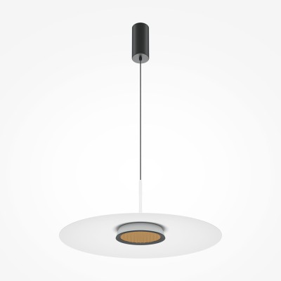 CHRONICA HL I 15W Závěsné svítidlo, těleso hliník, povrch bílá, difuzor s detailem medové plástve, LED 15W, 800lm, teplá 3000K, Ra80, 230V, IP20, tř. 1, rozměry d=500mm, vč závěs kabelu l=3280mm, lze zkrátit.